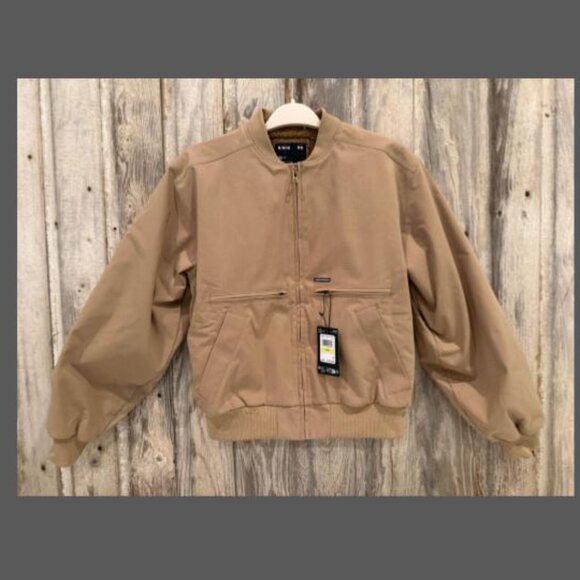 Under Armour Expanse Fleece-Lined Bomber Jacket- Camel/Coyote Size Medium - Picture 2 of 7